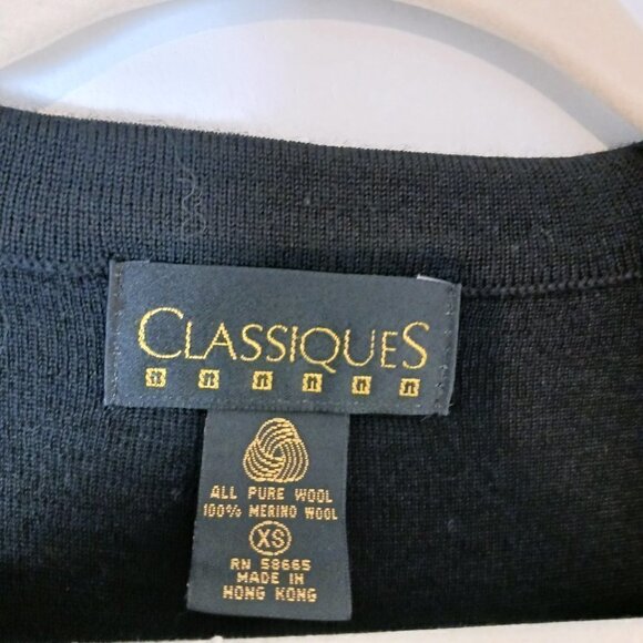 Vintage Classiques Merino Wool Tunic Cardigan - Picture 2 of 5